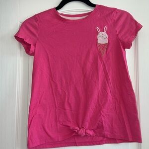 Pink Cat&Jack Tie Top